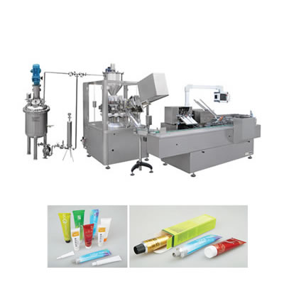 Automatic Tube Filling and Sealing Cartoning Packing Production Line